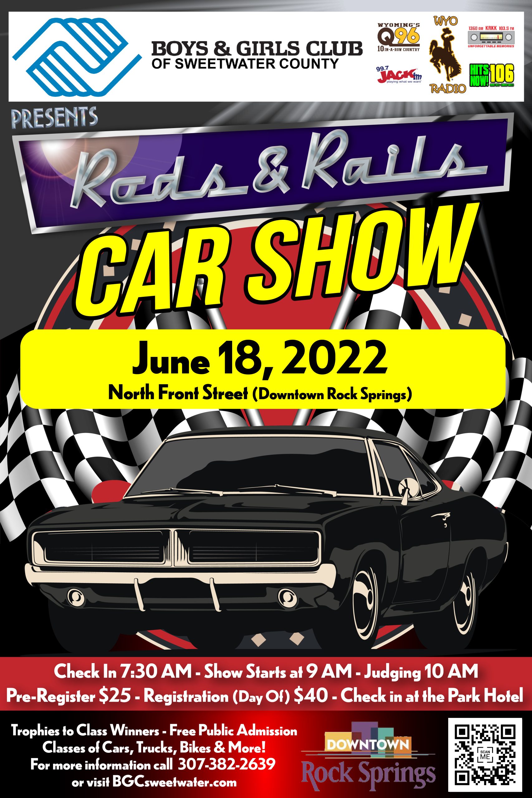 The Annual Rods & Rails Car Show June 18, 2022 Rock 99.7 KSIT